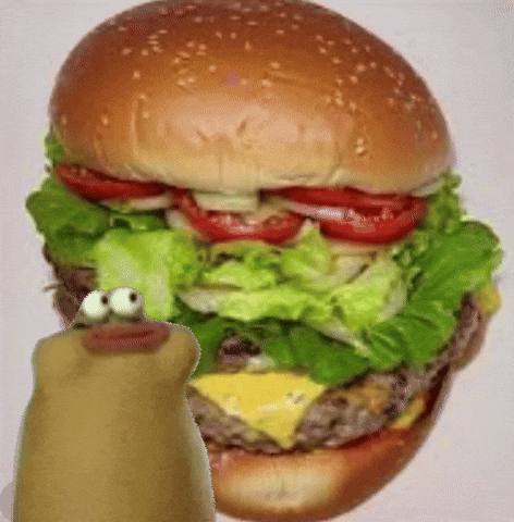 Eating Burger GIF