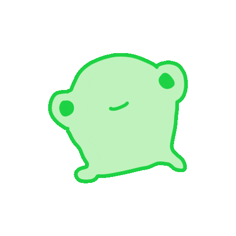 Frog Yoyo Sticker
