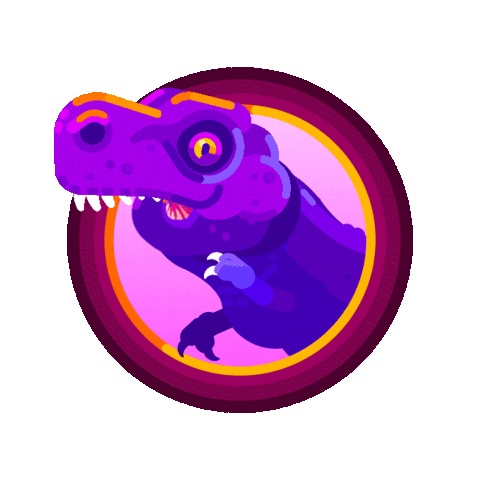 T-Rex Hello Sticker by kurzgesagt