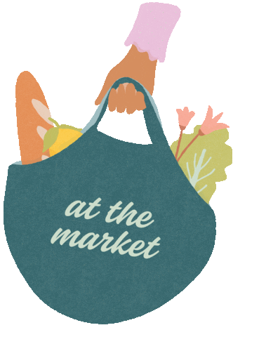 Farmers Market Shopping Sticker by Welyo