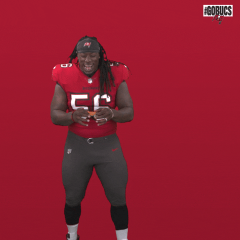 Football Eating GIF by Tampa Bay Buccaneers