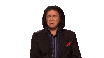 Sad Gene Simmons Sticker by TrueReal
