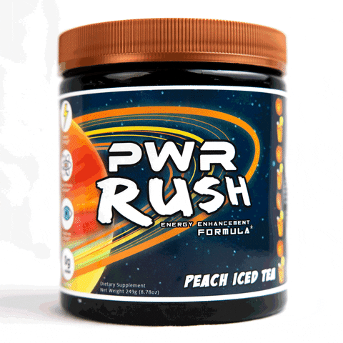 PWRsupplements pwr pwrsupplements pwrrush peachicedtea GIF