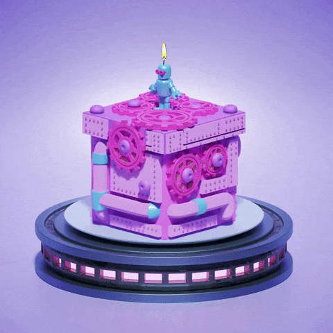 Party 3D GIF by Space Robots ⚡