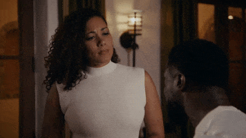 TV gif. Cynthia McWilliams as Trina on Real Husbands of Hollywood looks surprised and does a slow, circular nod, saying "yeah."