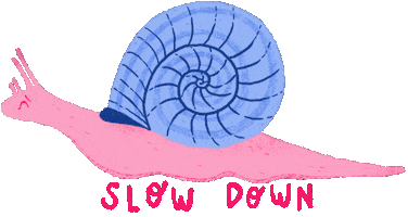Slow Down Snail Sticker