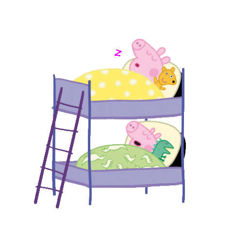 Tired Sleep Tight Sticker by Peppa Pig for iOS & Android | GIPHY