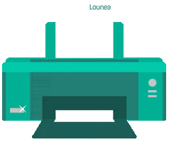 Tech Office Sticker by Lounea Valokuitu