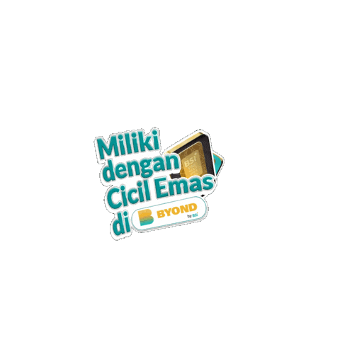 Emas Sticker by Bank Syariah Indonesia