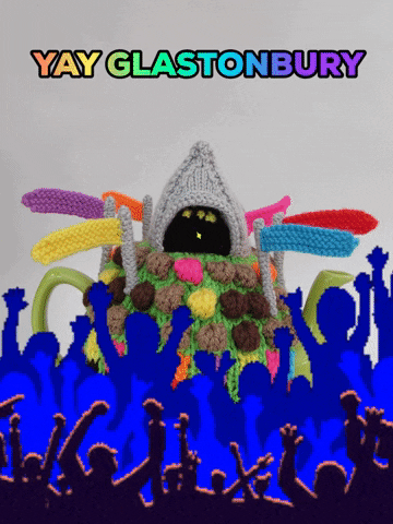 Glastonbury Festival Knitting GIF by TeaCosyFolk