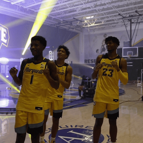 College Basketball Dancing GIF by Marquette Athletics