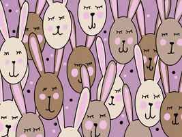 Easter Bunnies Illustration GIF by pinotti