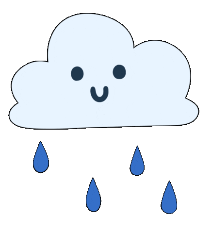 Rain Raining Sticker