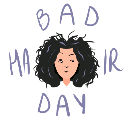 Bad Hair Day Sticker