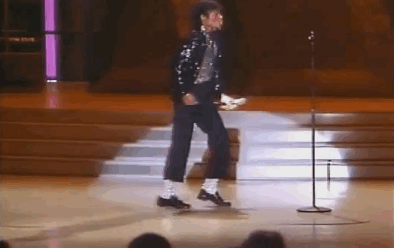 Michael Jackson moonwalk gif