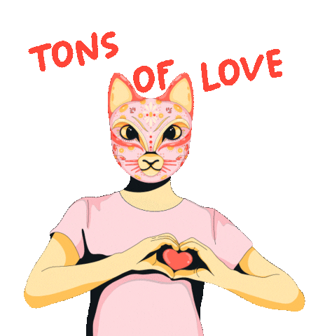 In Love Cats Sticker by animalz