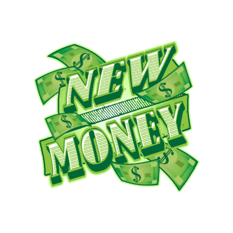 Hip Hop Money Sticker by Level Up Customs