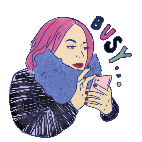 Busy Sticker