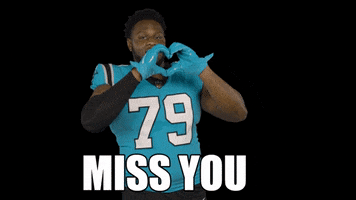 Miss You Love GIF by Carolina Panthers