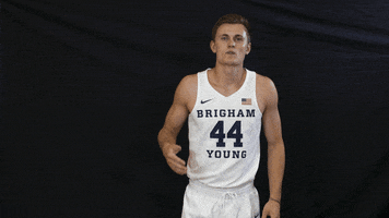 Byu Basketball Go Cougs GIF by BYU Cougars