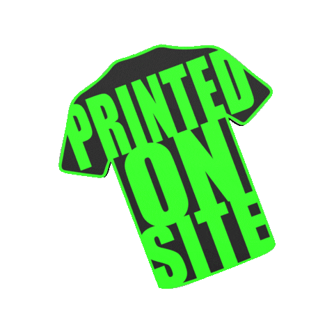 Printed On Site Sticker