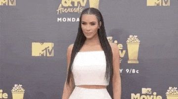 Kim Kardashian GIF by MTV Movie & TV Awards