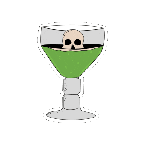 Halloween Cerveza Sticker