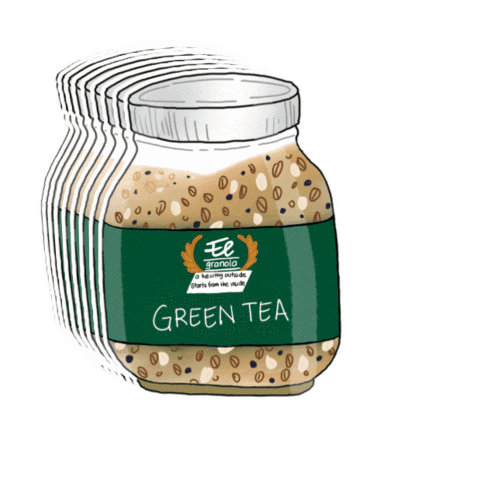 Green Tea Food Sticker by El Granola ID