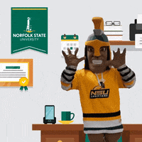 Green And Gold Spartans GIF by Norfolk State University