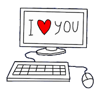 I Love You Heart Sticker by Francesco IV