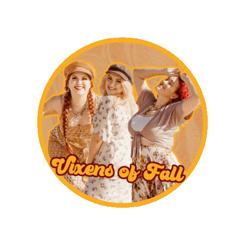 Vixens of Fall Sticker