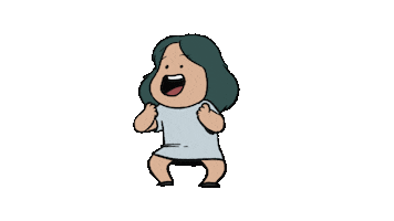 Excited Sticker