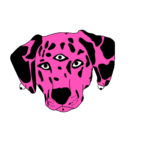Third Eye Dog Sticker by Queremos!