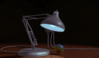 luxo jr lamp GIF by Disney Pixar