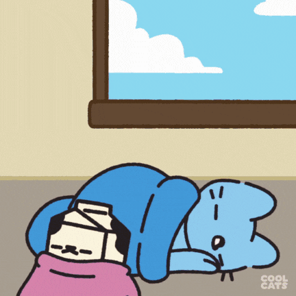Blue Cat Waiting GIF by Cool Cats