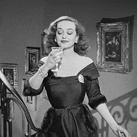 Bette Davis Drinking GIF