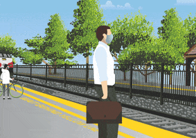 Yellow Line Safety GIF by Caltrain