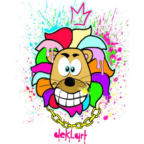 Lion Sticker by deklart