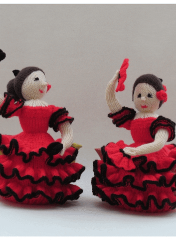 TeaCosyFolk dancing spanish dancers knitting GIF