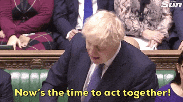 brexit parliament boris johnson nows the time to act together GIF