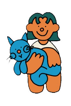 Cuddle Snuggle Sticker by Ece