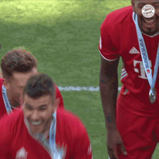Lucas Hernandez Celebration GIF by FC Bayern Munich