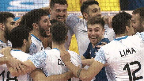 Happy Celebration GIF by Volleyball World
