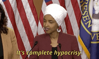 Ilhan Omar Hypocrisy GIF by GIPHY News