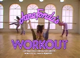 jane fondas workout 80s GIF