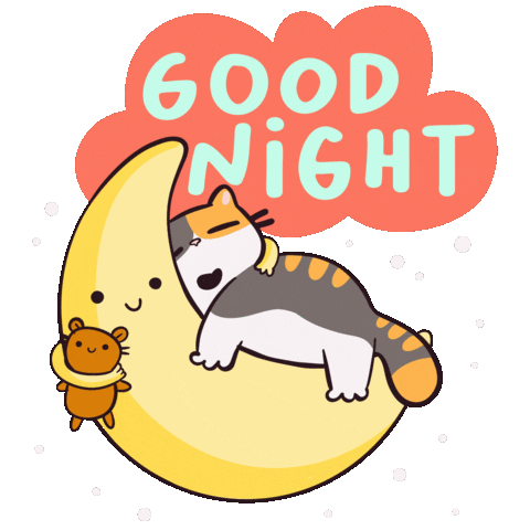 Sleepy Good Night Sticker by Mumosa & Ragout