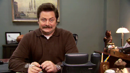 Ron Swanson meme from Giphy