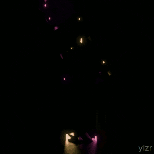 yizr art animation 3d light GIF