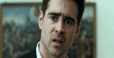 Disgusted Colin Farrell GIF