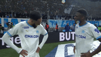 Happy Pierre-Emerick Aubameyang GIF by Olympique de Marseille
